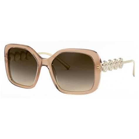 Versace Sunglasses 4175 / Frame: Light Brown Lens: Brown 